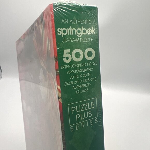 Springbok Memories Of Christmas Puzzle Plus 500 Pc 1998 Sealed Ornament Wreath - Picture 4 of 5